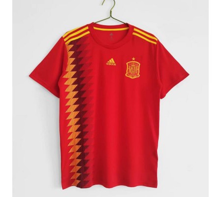 Spain 2018 Home Red Soccer Jersey